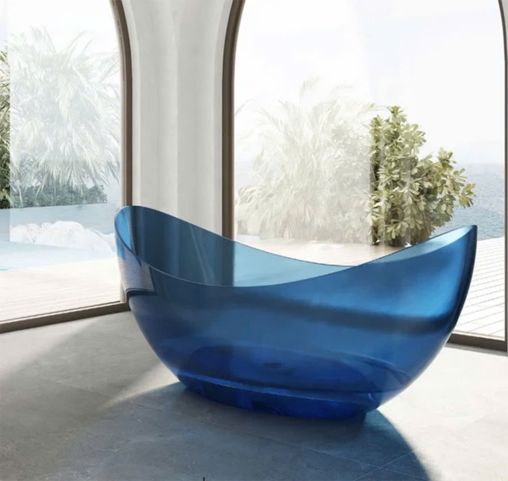 BỒN TẮM BẰNG ĐÁ NHÂN TẠO TRONG SUỐT - BTS102.2024