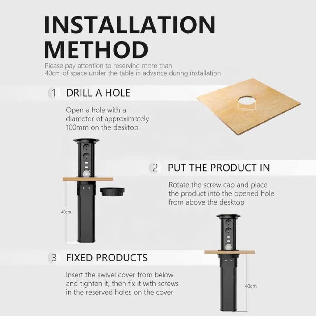 Ổ CẮM ĐIỆN ĐA NĂNG, ÂM BÀN, THỤT THÒ, CÁM BIẾN