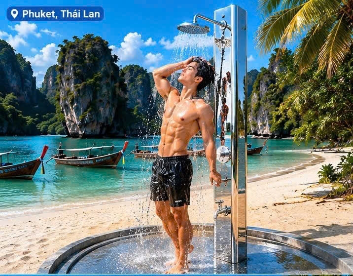 VÒI SEN TẮM ÂM, LẮP BỂ BƠI, TẮM NGOÀI TRỜI, VƯỜN, GẮN CỘT- SNT102