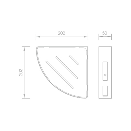 Kệ góc bóng gương 2509 CLEANMAX