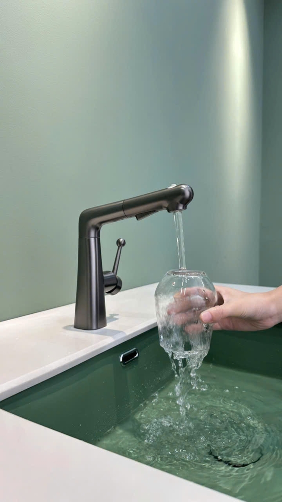 VÒI RỬA MẶT, RỬA TAY ĐA NĂNG, DÂY RÚT VDR188CR