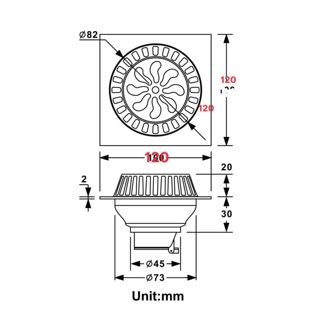 GA THOÁT NƯỚC SÂN THƯỢNG, BAN CÔNG QC1212-IN