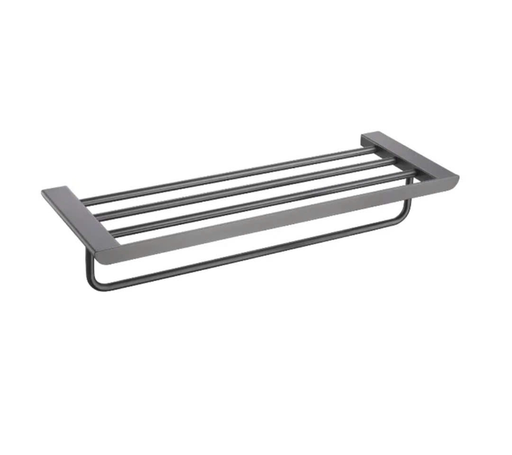 DÀN VẮT KHĂN HAI TẦNG MÀU GHI XÁM - 64003GX