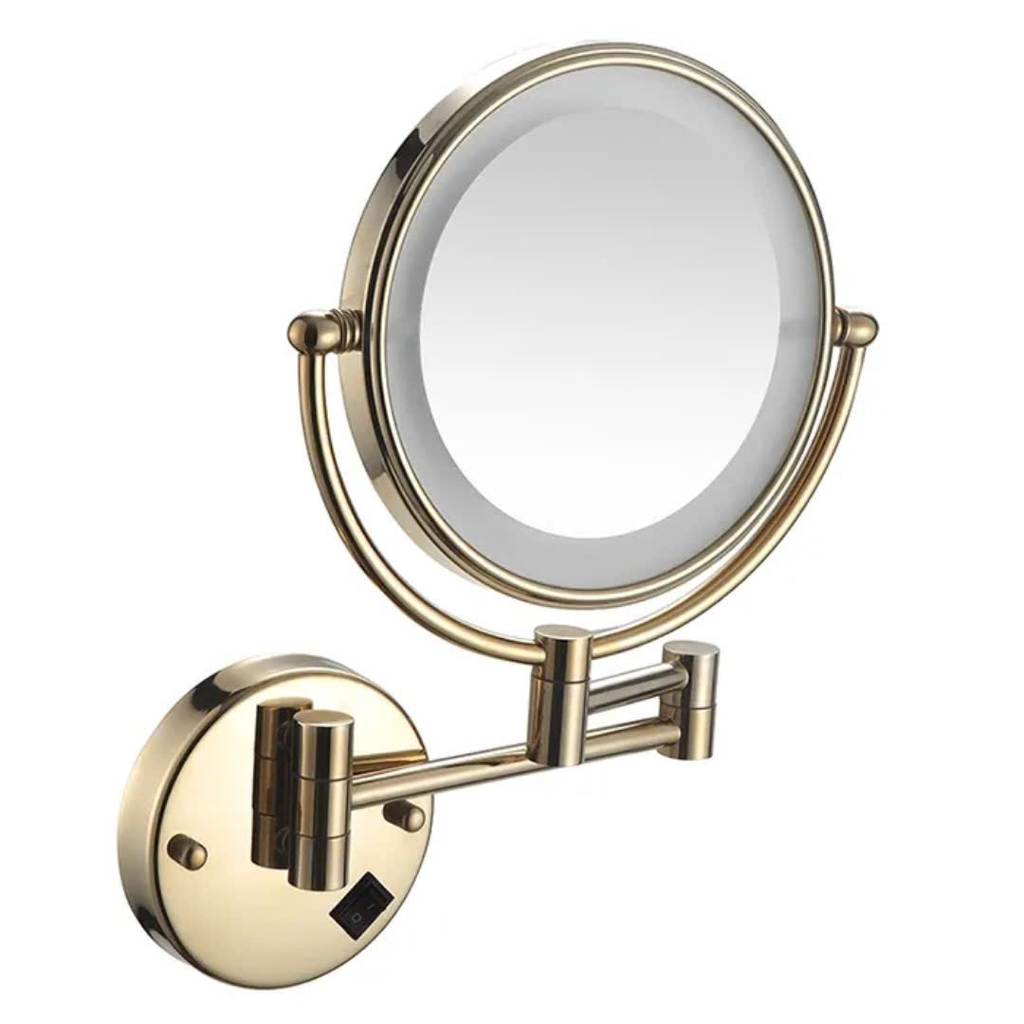 GƯƠNG PHÓNG ĐẠI TREO TƯỜNG MÀU ĐỒNG CỔ (ĐÈN LED) - SLD258 CLEANMAX