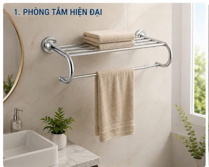 THANH VẮT KHĂN 2 TẦNG CLEANMAX 99003