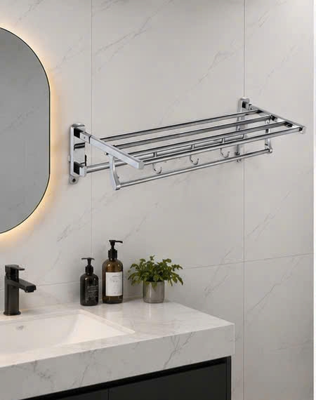 THANH VẮT KHĂN 2 TẦNG CÓ MÓC 8505 THIẾT KẾ ĐỘC BẢN