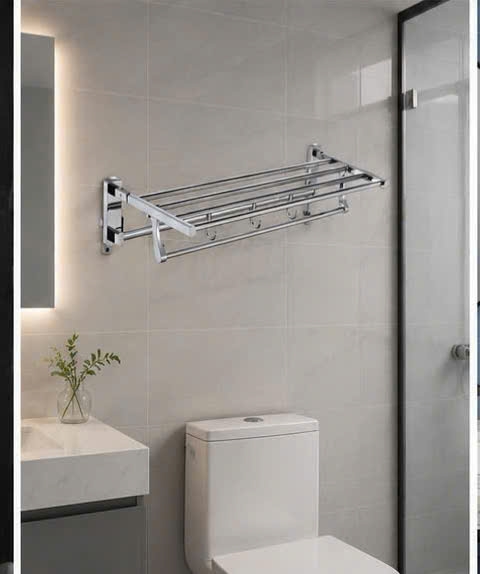 THANH VẮT KHĂN 2 TẦNG CÓ MÓC 8505 THIẾT KẾ ĐỘC BẢN