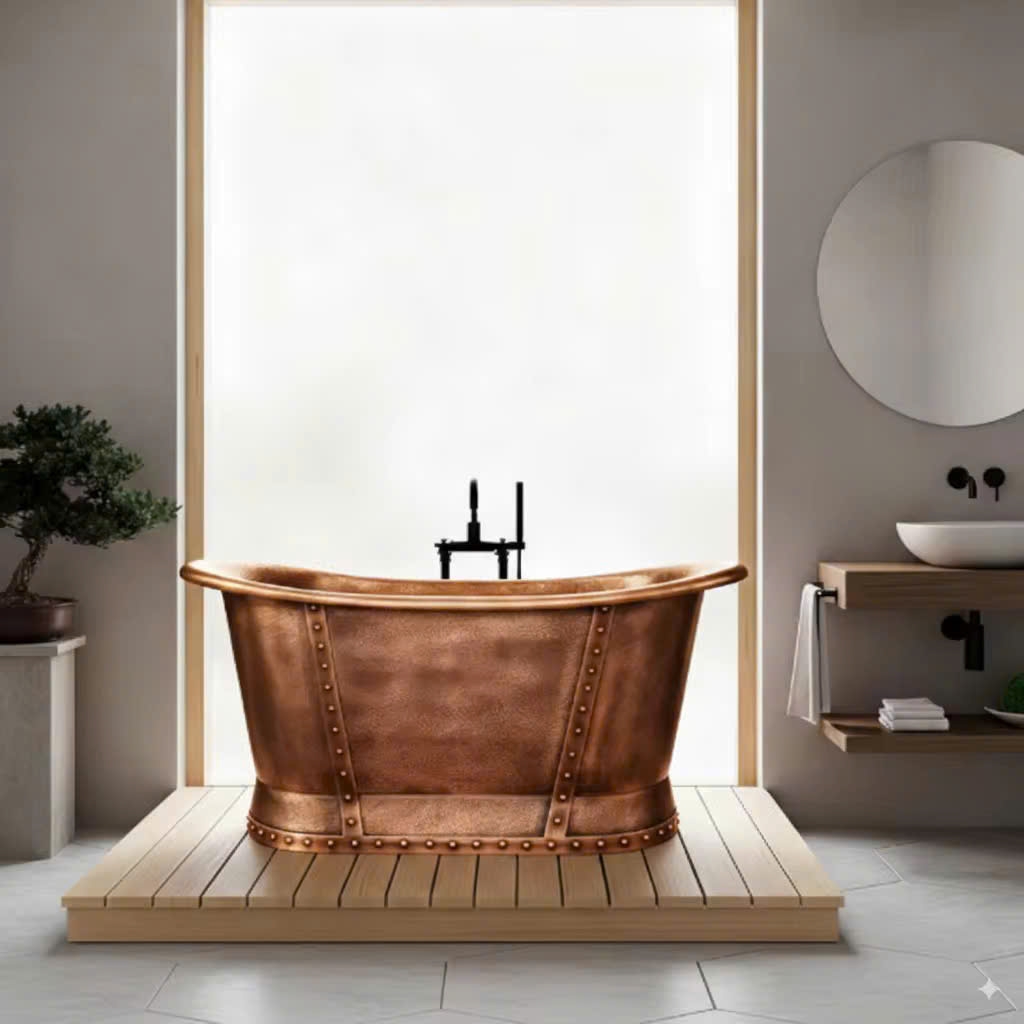 BỒN TẮM ĐỒNG THAU CỔ ĐIỂN - NAPONEON 1728 SCL