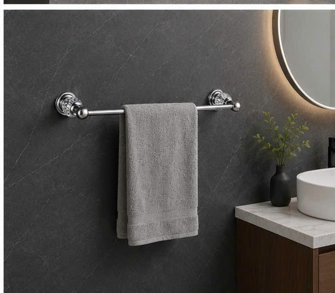 THANH VẮT KHĂN ĐƠN ĐÍNH PHA LÊ - 16001 CLEANMAX