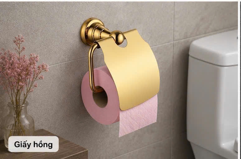 LÔ GIẤY VỆ SINH MẠ VÀNG 38013-1 CLEANMAX