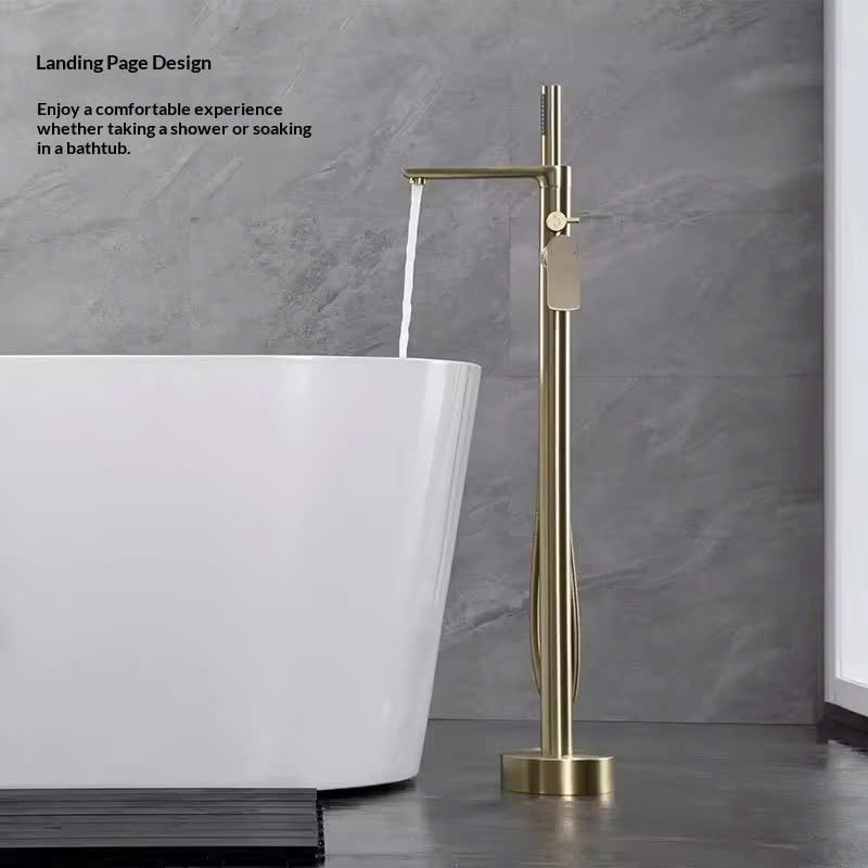 VÒI + SEN BỒN ĐẶT SÀN MÀU ĐEN - 2609H CLEANMAX