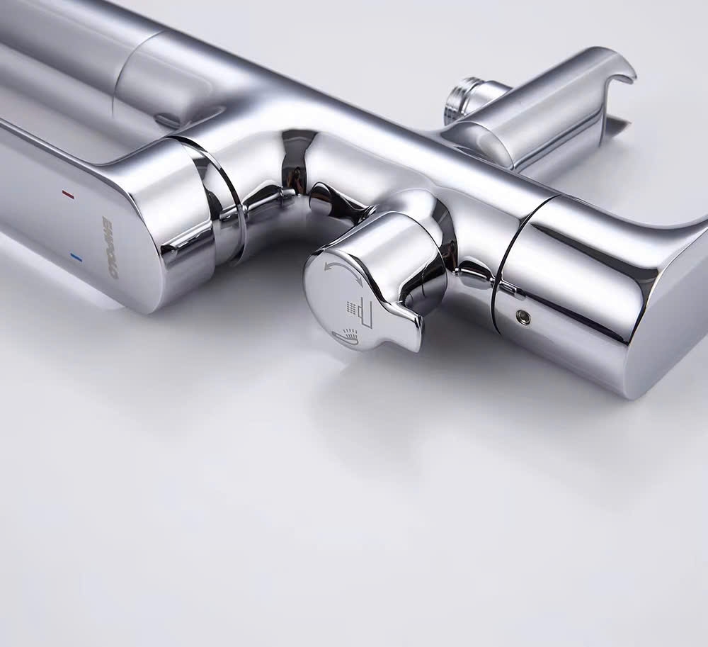 VÒI + SEN BỒN ĐẶT SÀN MÀU ĐEN - 2609H CLEANMAX
