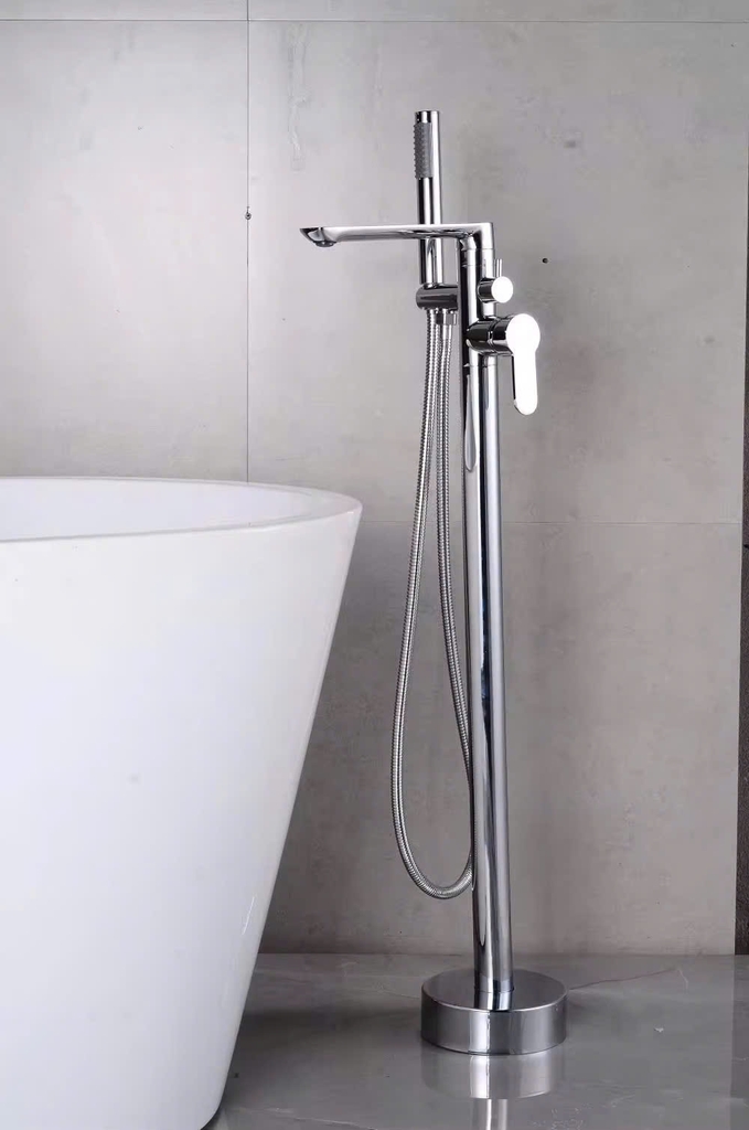 VÒI + SEN BỒN ĐẶT SÀN MÀU ĐEN - 2609H CLEANMAX