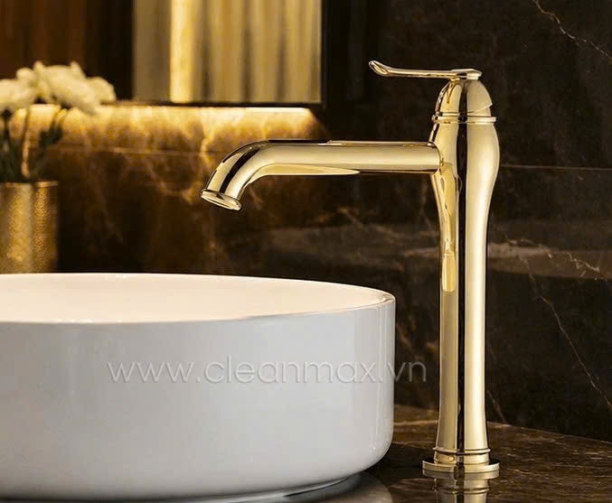 VÒI CHẬU MÀU VÀNG 1801H