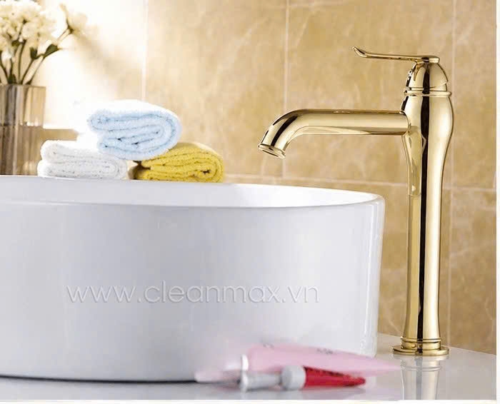VÒI CHẬU MÀU VÀNG 1801H