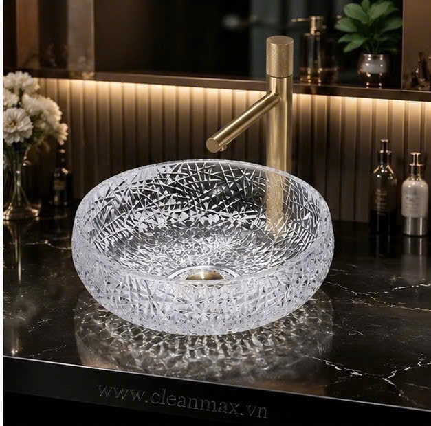 CHẬU THỦY TINH PHA LÊ TRONG SUỐT - CPL2068