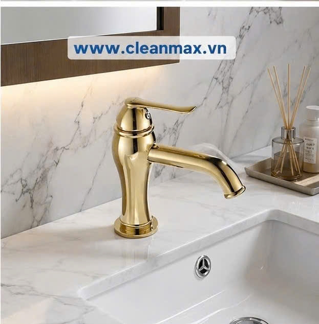 VÒI RỬA TAY MẠ VÀNG - CL1801