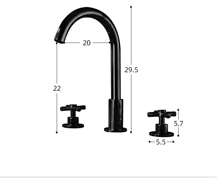 Vòi chậu 3 lỗ mạ vàng tân cổ điển 555 CLEANMAX