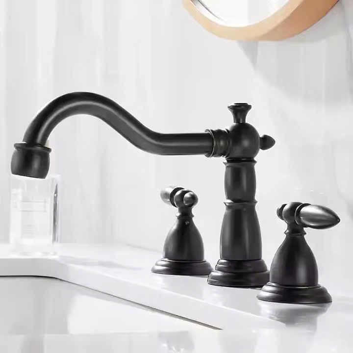 Vòi lavabo 3 lỗ kiểu tân cổ điển CLEANMAX - CA5057D (màu croom)
