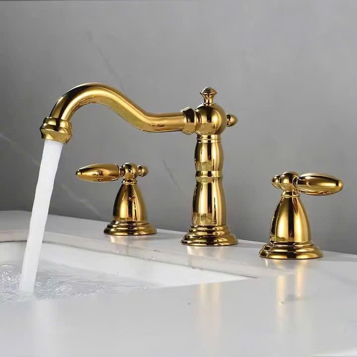 Vòi lavabo 3 lỗ kiểu tân cổ điển CLEANMAX - CA5057D (màu croom)