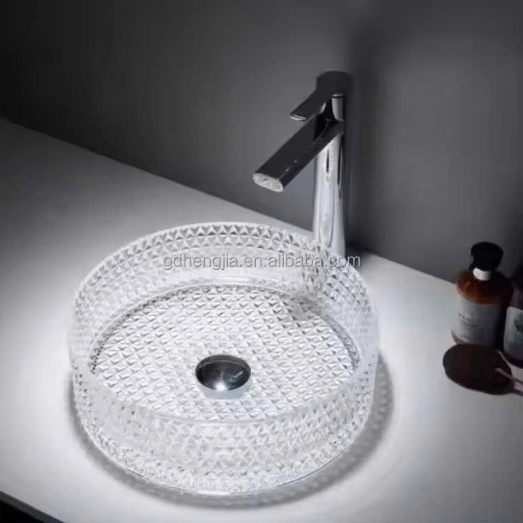 LAVABO THỦY TINH PHA LÊ - CTT.GB301W  CLEANMAX