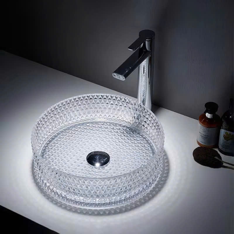 LAVABO THỦY TINH PHA LÊ - CTT.GB301W  CLEANMAX