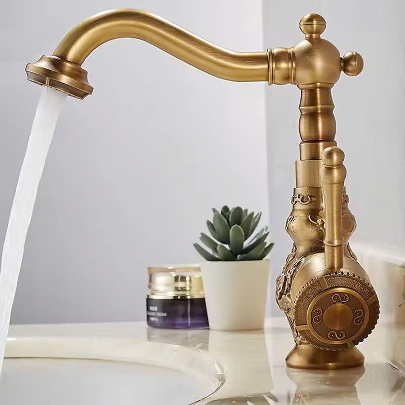 VÒI LAVABO ĐỒNG CỔ ĐIỂN CA6201
