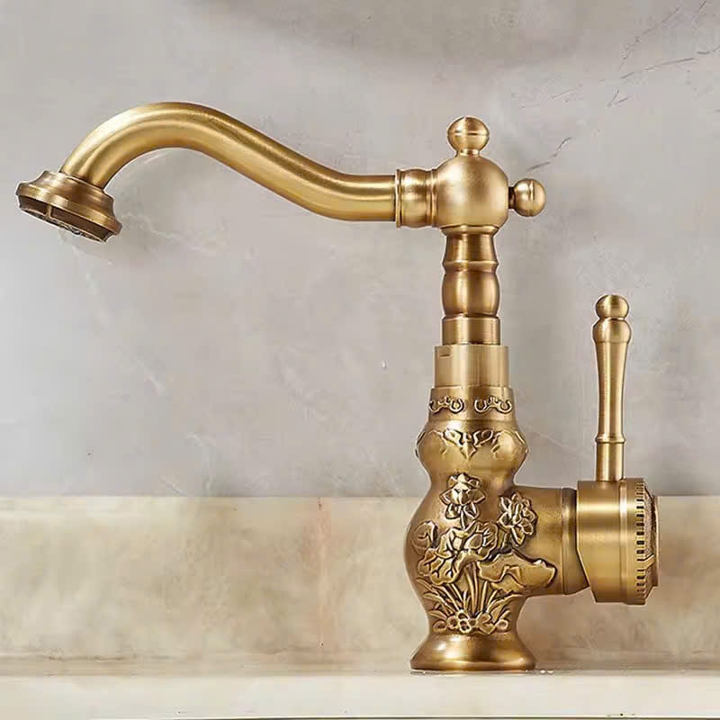 VÒI LAVABO ĐỒNG CỔ ĐIỂN CA6201