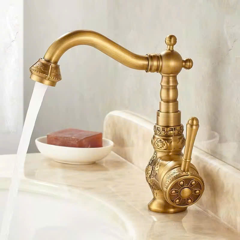 VÒI LAVABO ĐỒNG CỔ ĐIỂN CA6201