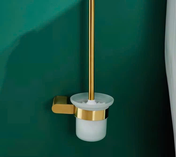 Chổi cọ vệ sinh mạ màu vàng - 64007V