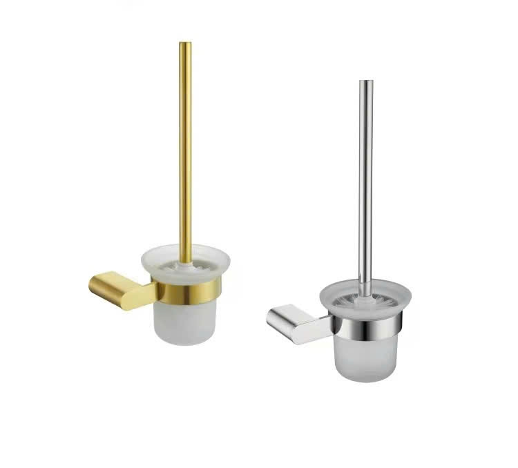 Chổi cọ vệ sinh mạ màu vàng - 64007V