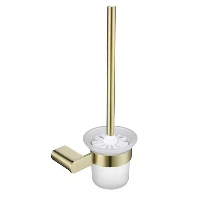 Chổi cọ vệ sinh mạ màu vàng - 64007V