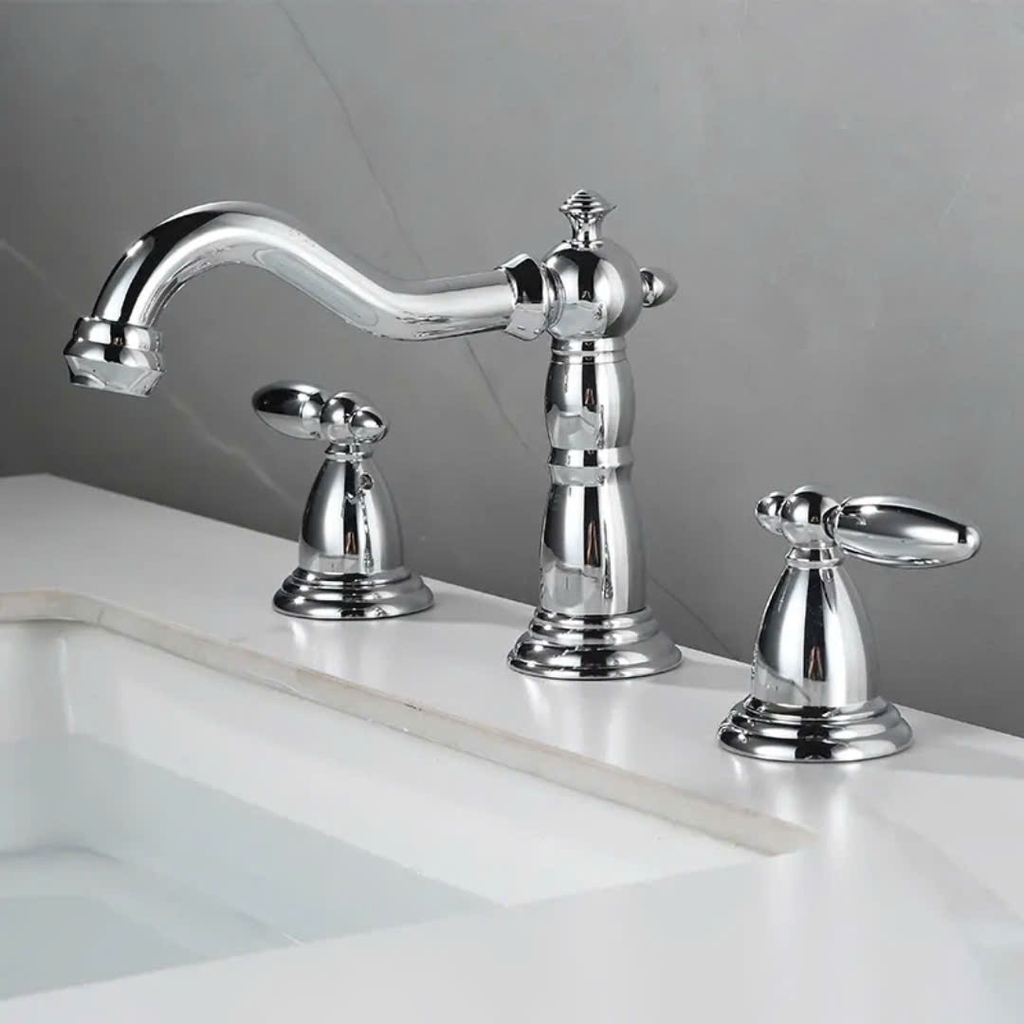 Vòi chậu 3 lỗ riêng biệt tân cổ điển VBL5026 CLEANMAX