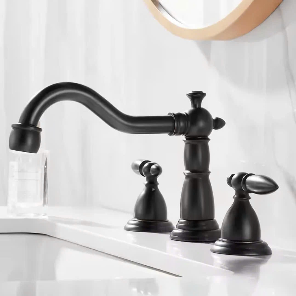 Vòi chậu 3 lỗ riêng biệt tân cổ điển VBL5026 CLEANMAX