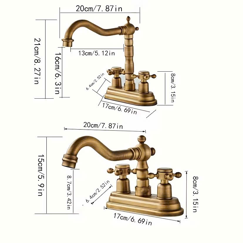 Vòi chậu 3 lỗ tân cổ điển - V3L 5288 CLEANMAX
