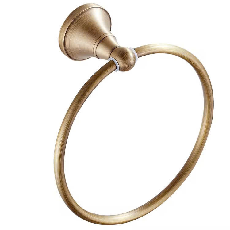 Vòng treo khăn tắm đồng cổ điển, hình tròn - 89014
