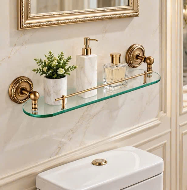 KỆ ĐỂ MỸ PHẨM TRONG NHÀ VỆ SINH KIỂU CỔ ĐIỂN 90005
