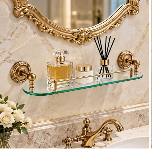 KỆ ĐỂ MỸ PHẨM TRONG NHÀ VỆ SINH KIỂU CỔ ĐIỂN 90005
