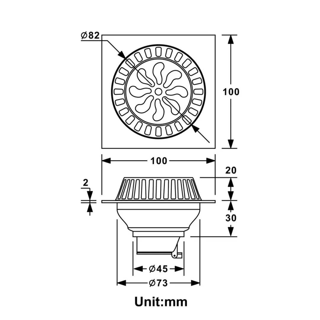QUẢ CẦU CHẶN RÁC SÂN THƯỢNG, BANCON -IN110