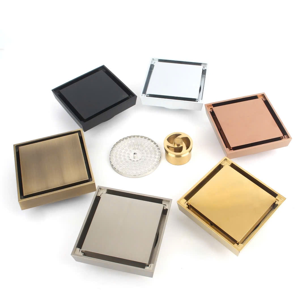 Ga thoát sàn màu đen âm sàn, cắt gạch - GCG10 CLEANMAX