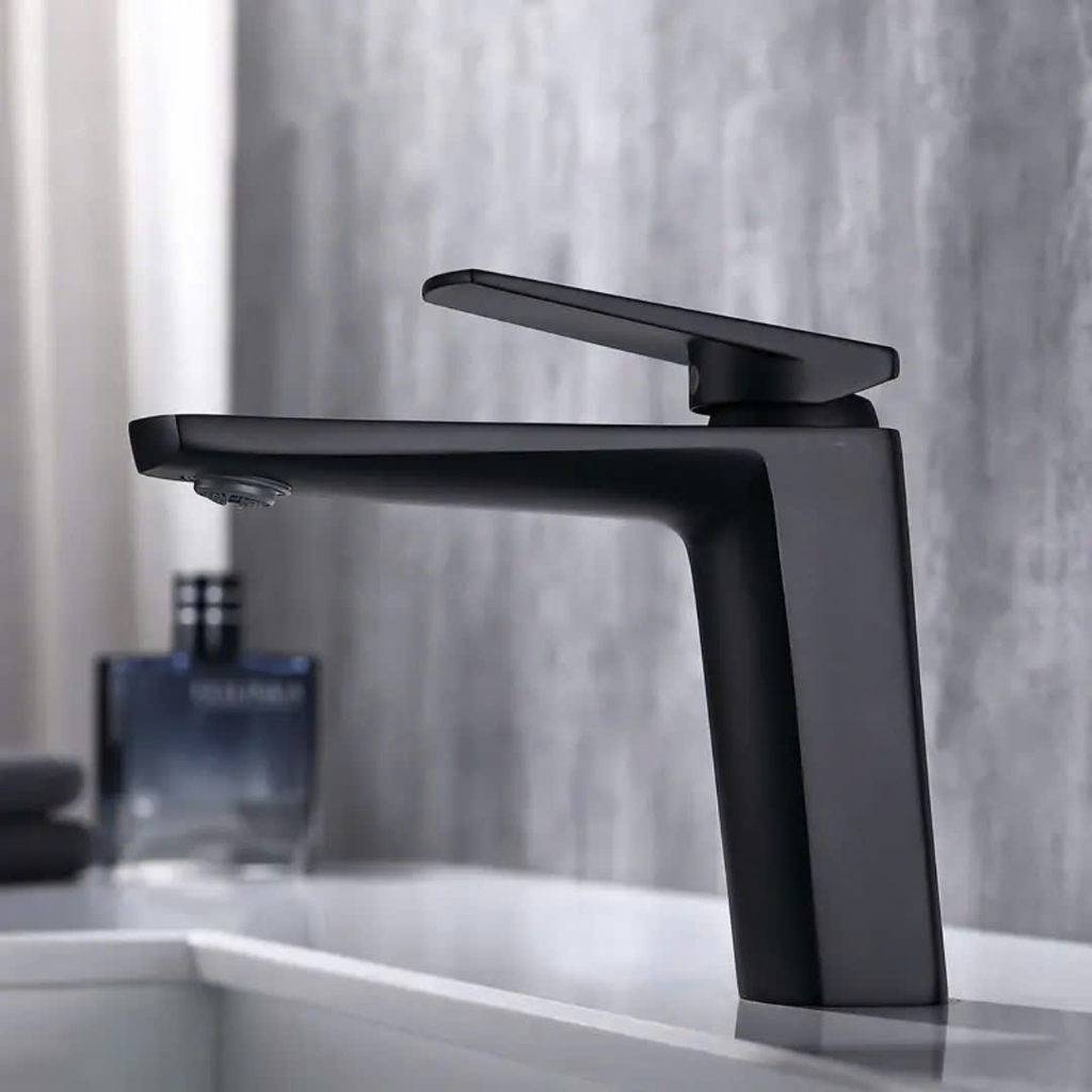 Vòi chậu màu đen V651 CLEANMAX