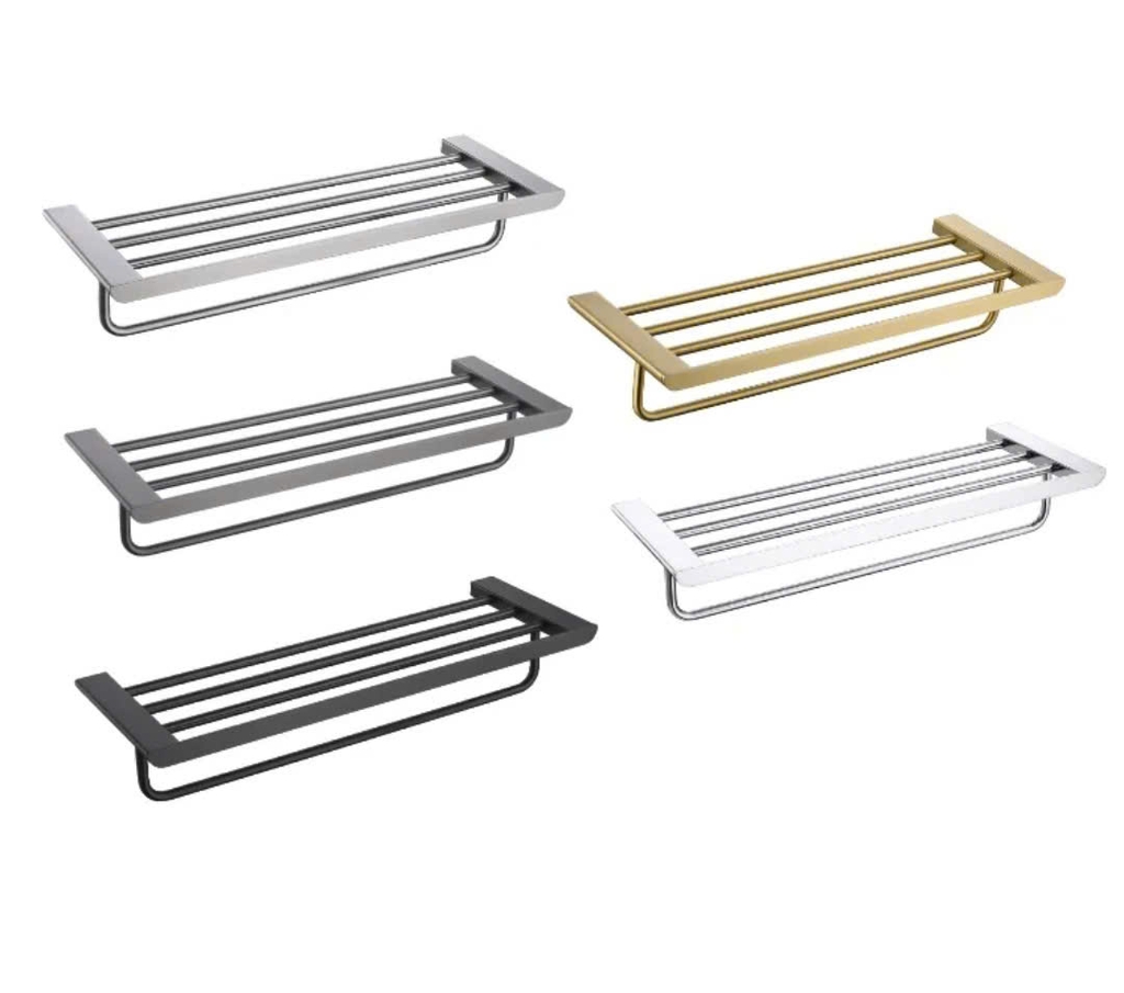 DÀN VẮT KHĂN HAI TẦNG MÀU GHI XÁM - 64003GX