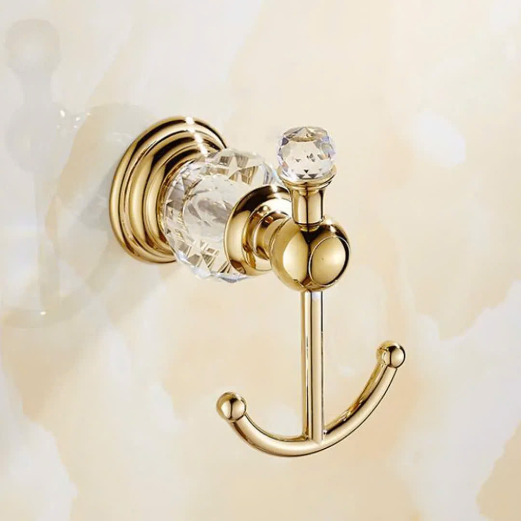 THANH VẮT KHĂN ĐÔI  ĐÍNH PHA LÊ -16002 CLEANMAX