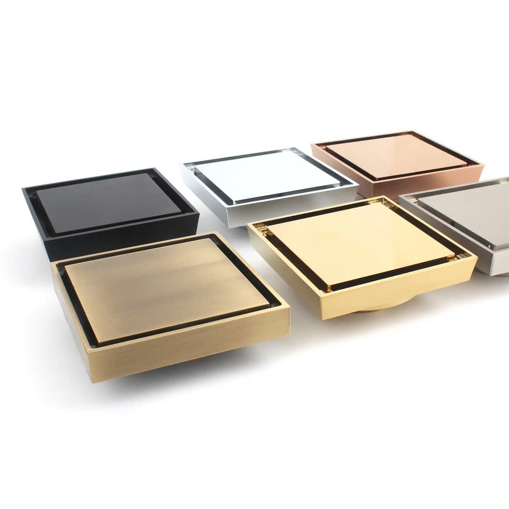 Ga thoát sàn màu đen âm sàn, cắt gạch - GCG10 CLEANMAX