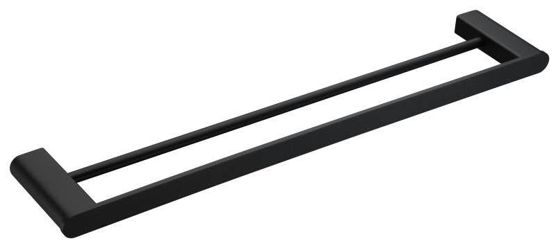 THANH VẮT KHĂN ĐÔI MÀU ĐEN  65002 CLEANMAX