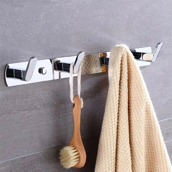 Móc treo quần áo, treo khăn 3 móc màu crom, MAM3CR