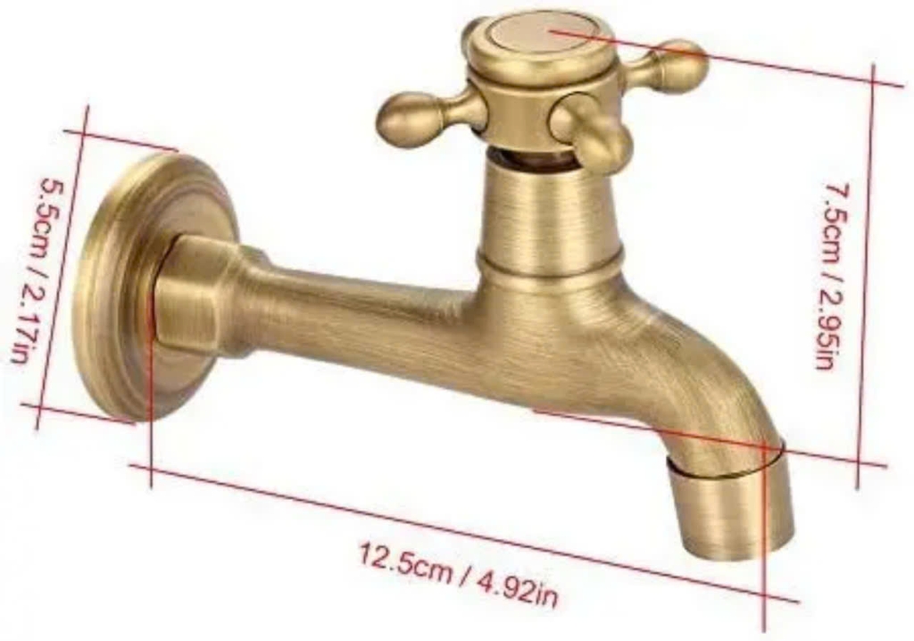 VÒI XẢ NƯỚC LẠNH GẮN TƯỜNG KIỂU ĐỒNG CỔ V115