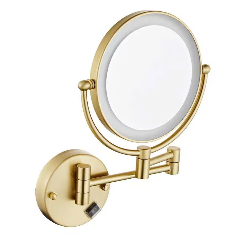 GƯƠNG PHÓNG ĐẠI CÓ ĐÈN LED TREO TƯỜNG MÀU VÀNG LD259