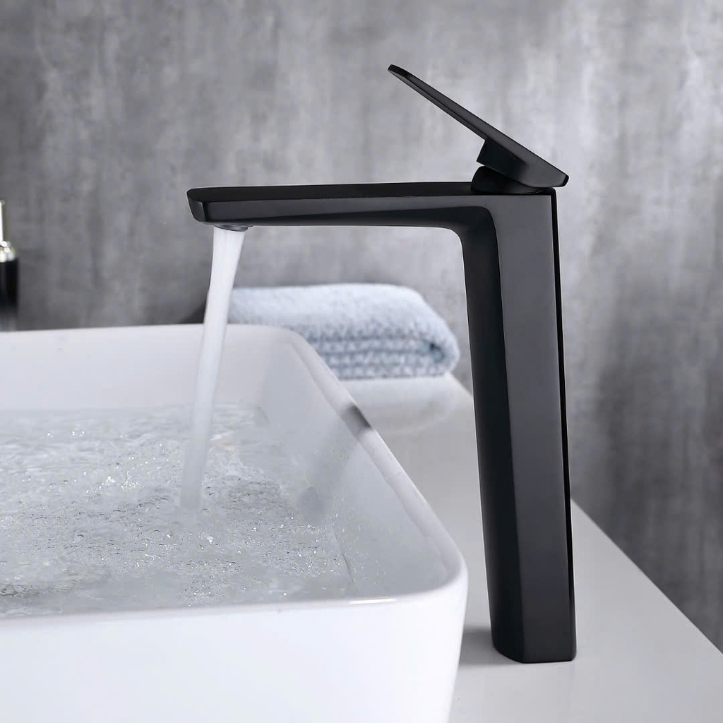 Vòi chậu dương bàn màu đen cao 30cm V65-HBL - 2202H