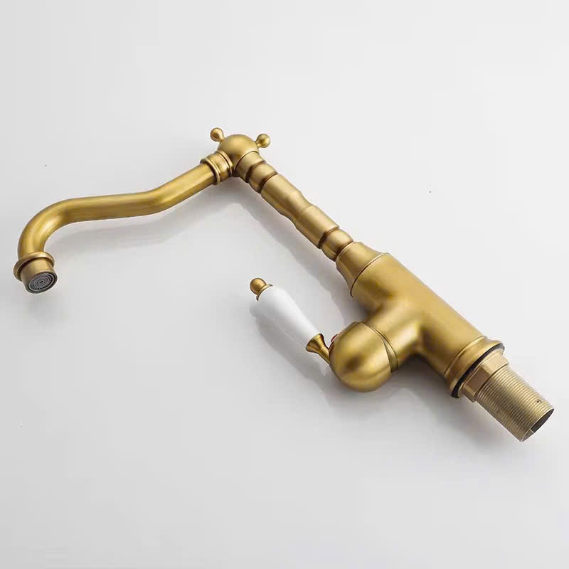 VÒI LAVABO ĐỒNG CỔ ĐIỂN CA6203